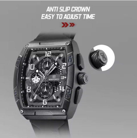 Naviforce NF8052 The Pinnacle of Rugged Luxury Waterproof Chronograph Watch for the Modern Man.